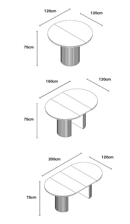 Table à manger Siena extensible