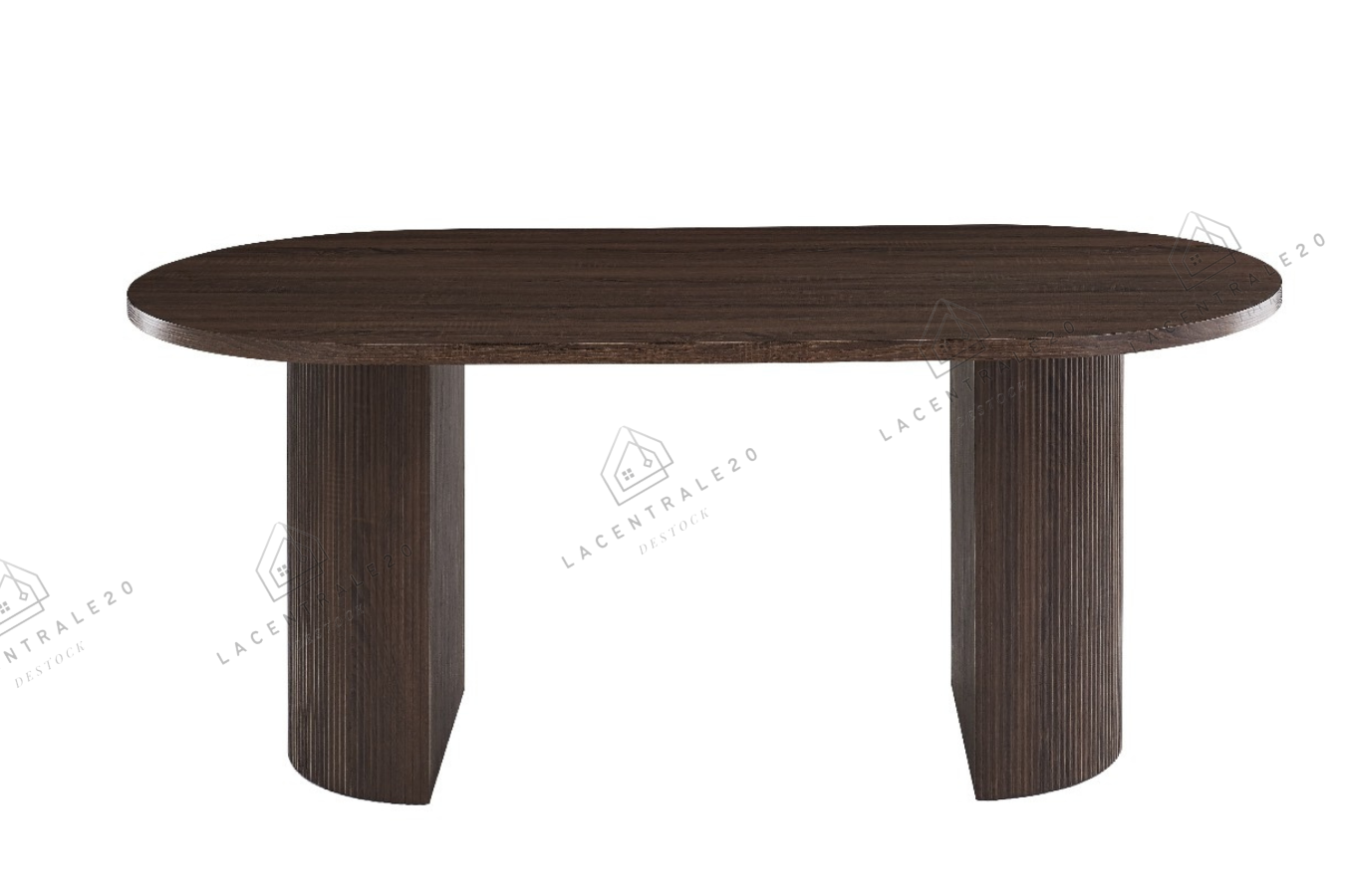 Table à manger effet Noyer ANNA