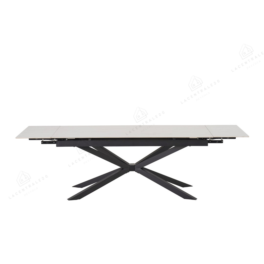 Table à Manger Extensible Travertin