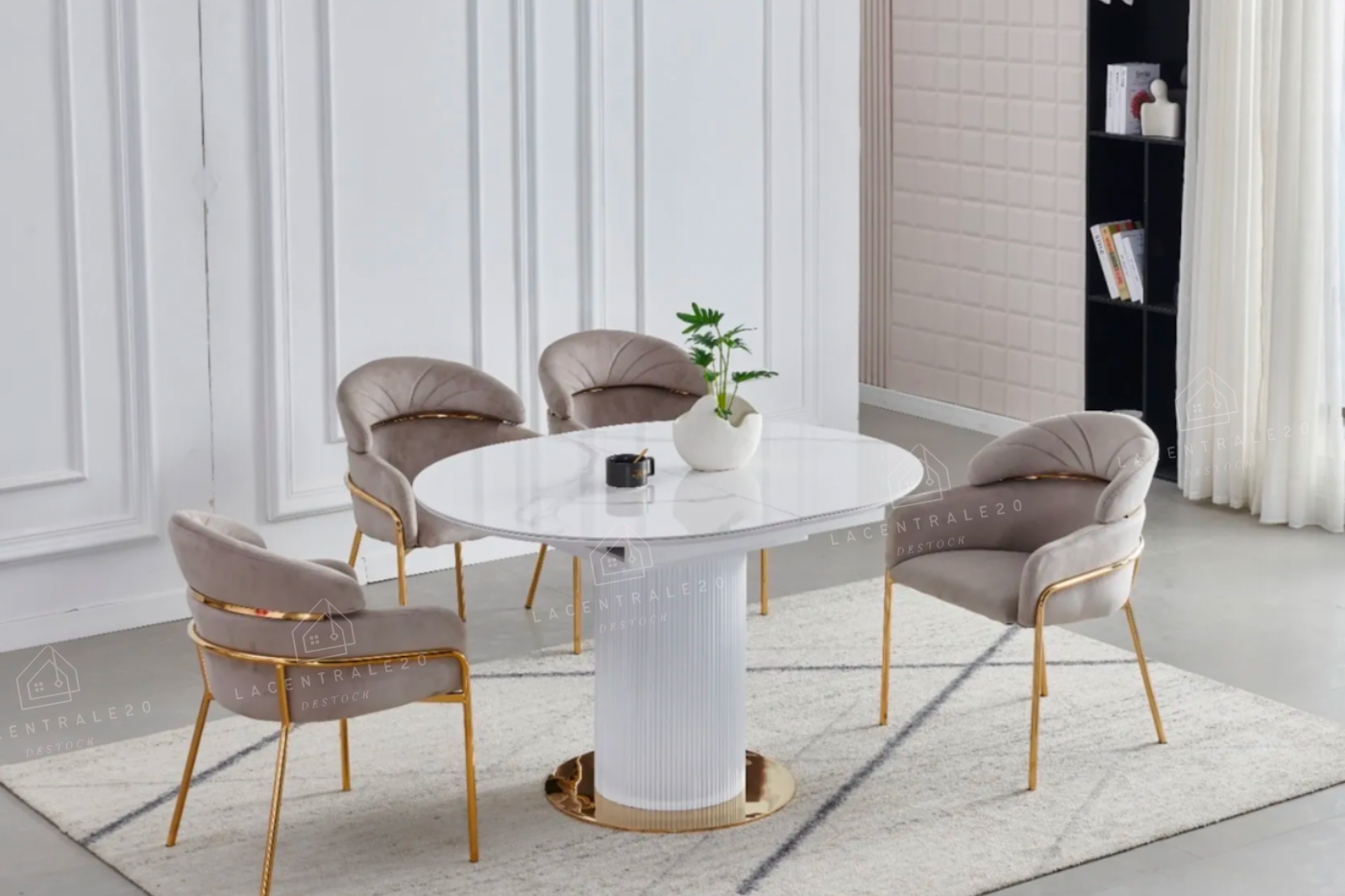 Table à manger rallonge Sofia