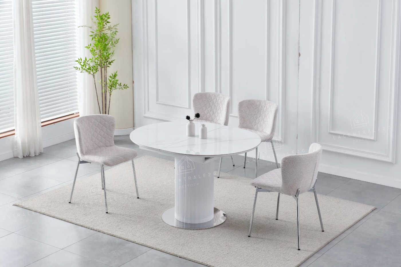 Table à manger rallonge Sofia