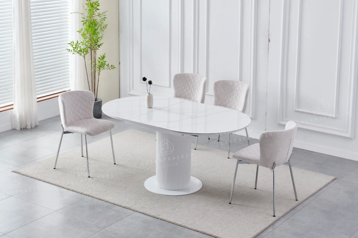 Table à manger rallonge Sofia