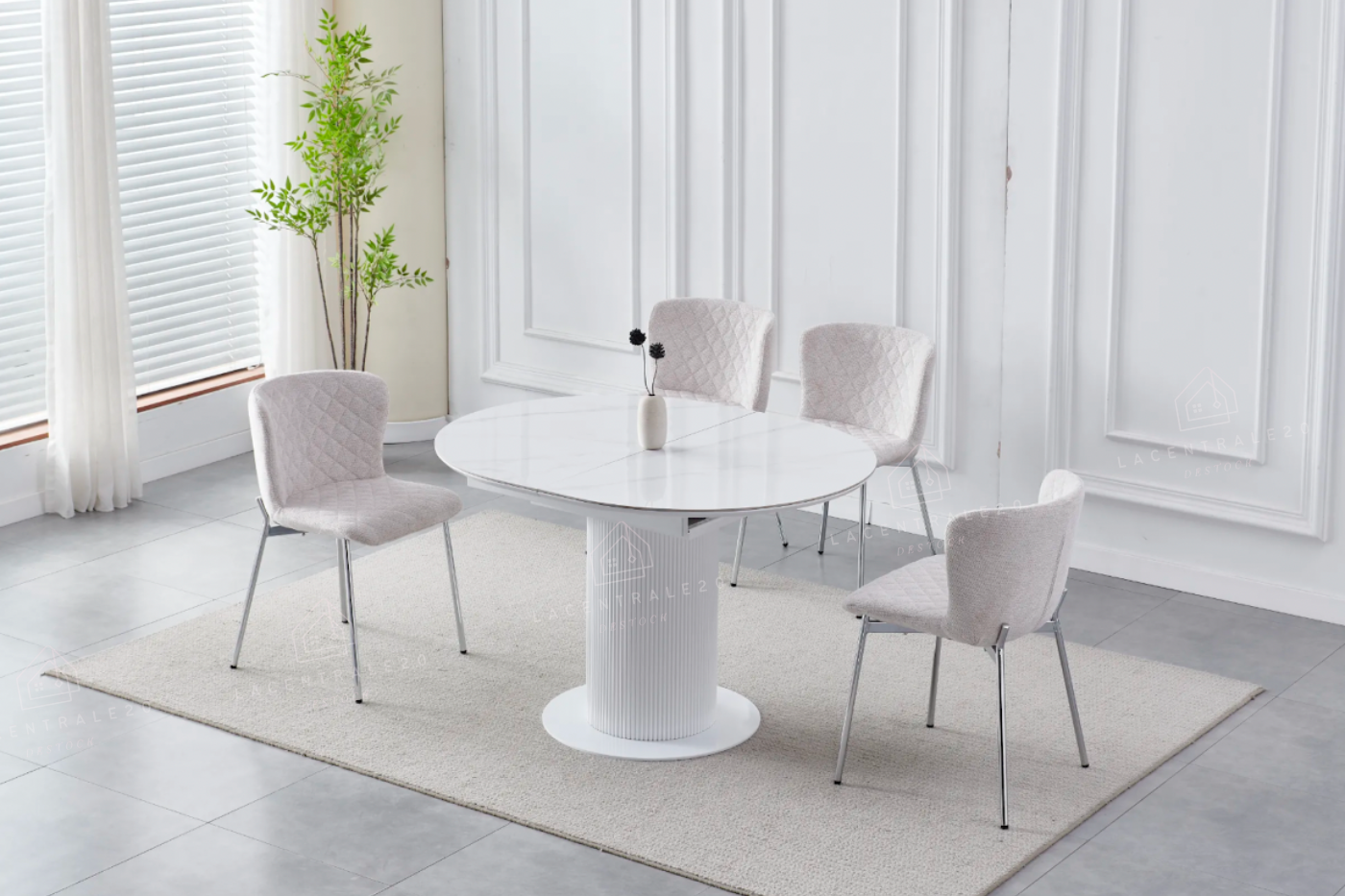 Table à manger rallonge Sofia