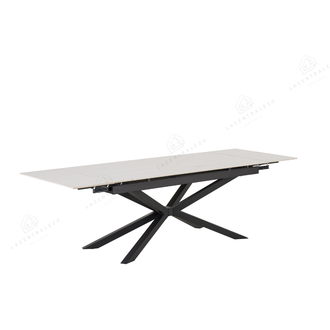 Table à Manger Extensible Travertin