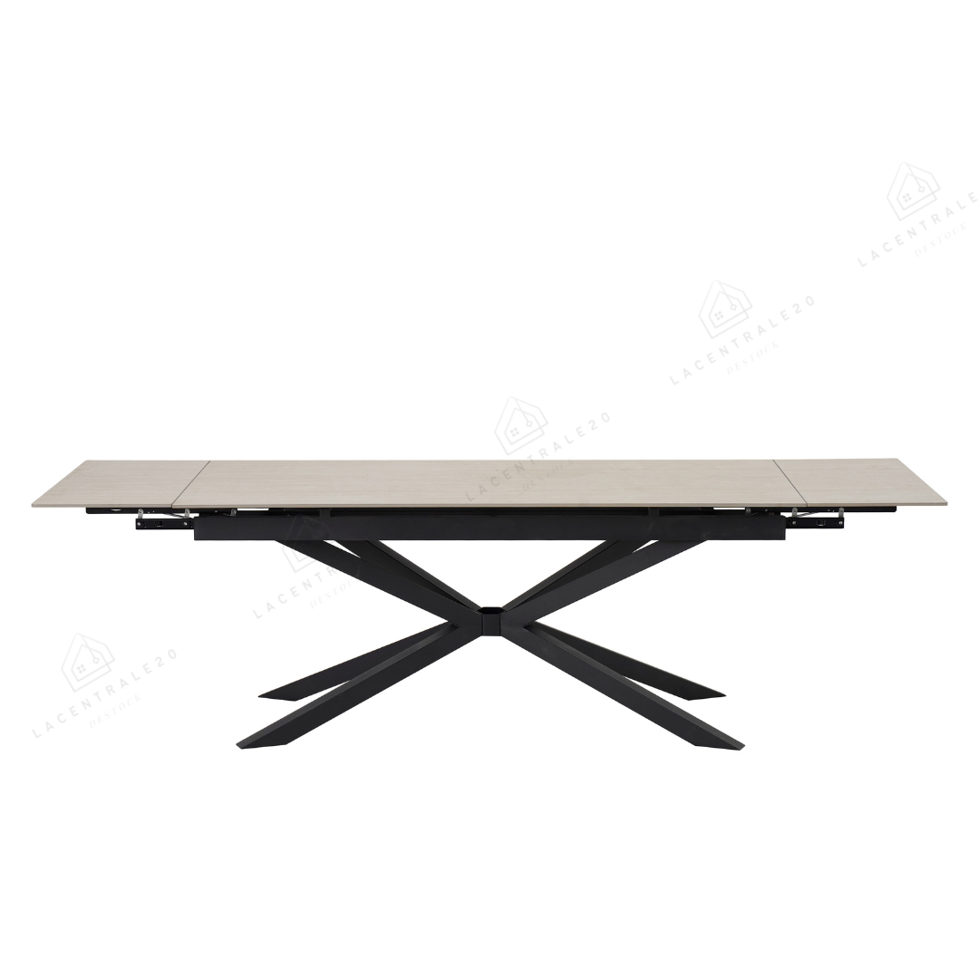 Table à Manger Extensible Travertin