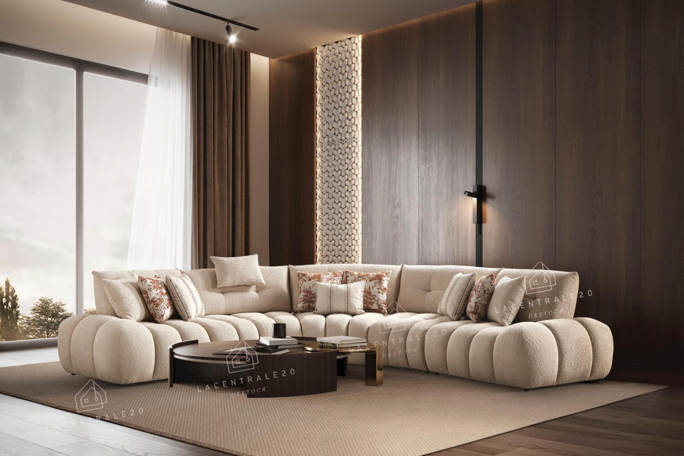 Canapé modulable Lune Teo