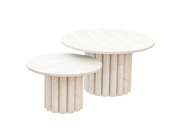 Table basse Travertin Gigogne