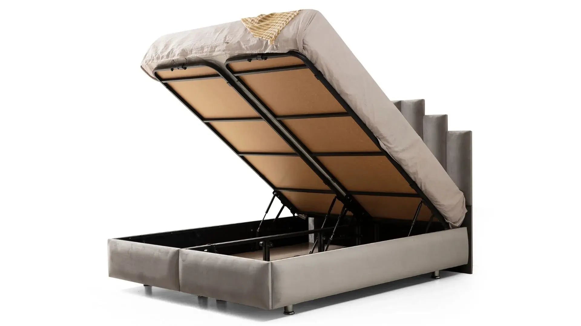 Lit Coffre Natura Gris