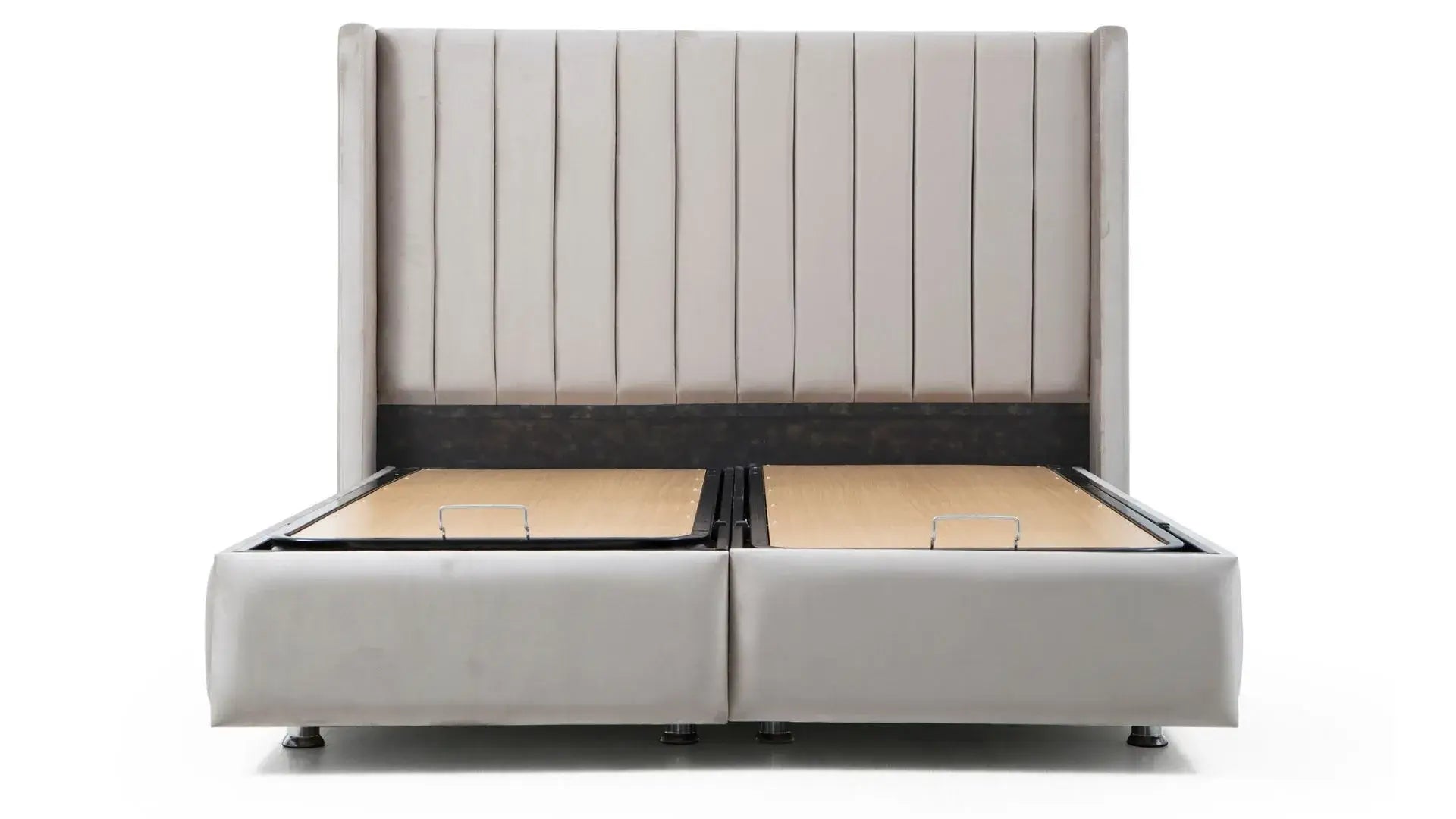 Lit Coffre Tokyo Gris