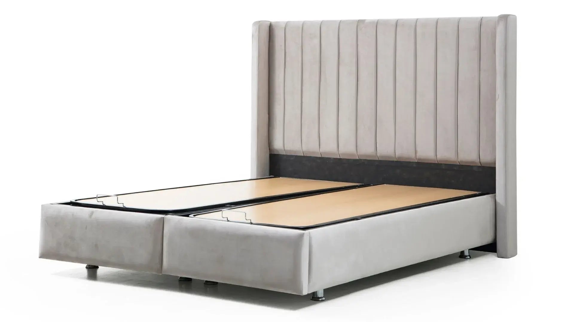 Lit Coffre Tokyo Gris