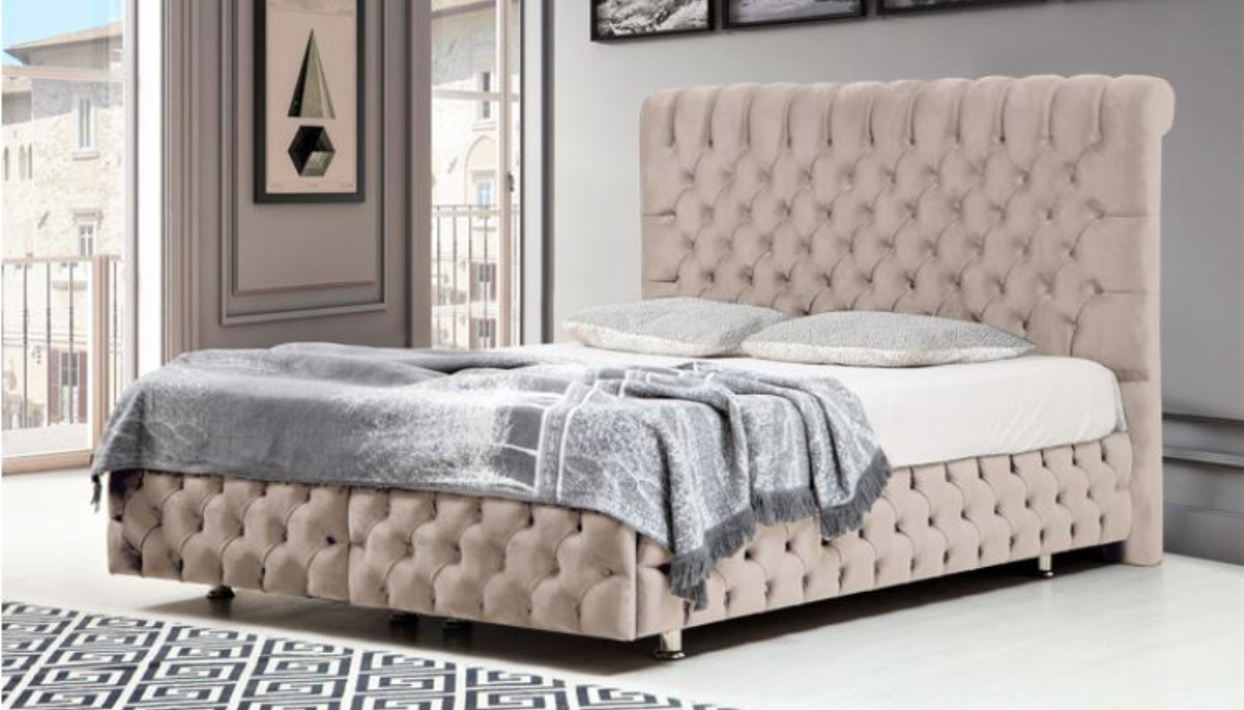 Lit Coffre Luna Beige