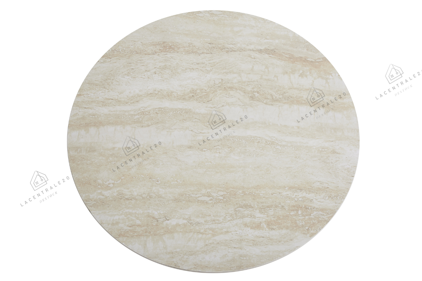Table basse Famous effet travertin