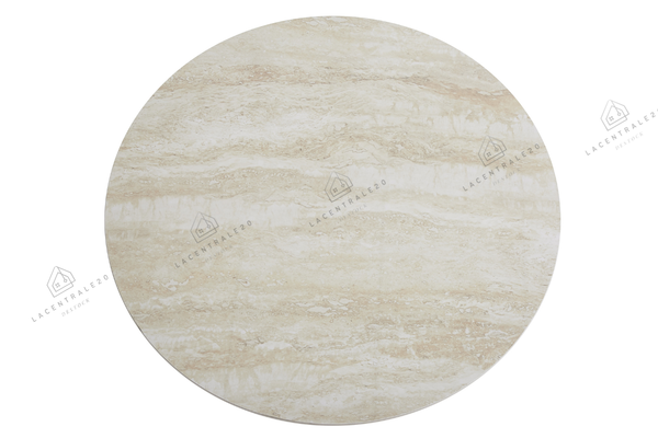 Table basse - Effet Travertin - Famous