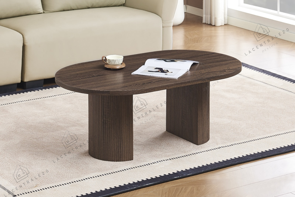 Table Basse - Effet Noyer - Anna