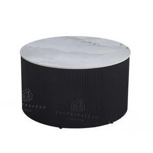 Table basse - Effet marbre blanc ou gris - Valmy