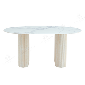 Table à Manger - Effet Travertin - Rox