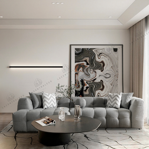 Canapé d’angle – Tissu laine bouclée – Carmen