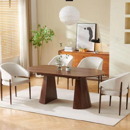 Table à manger - Extensible - Effet noyer – Elina