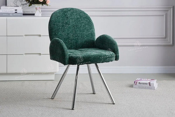 Chaise salle à manger - Tissu velours – Pied métal ( noir / chromé / or )- Lot de 2 / 4 /6 – Mimi