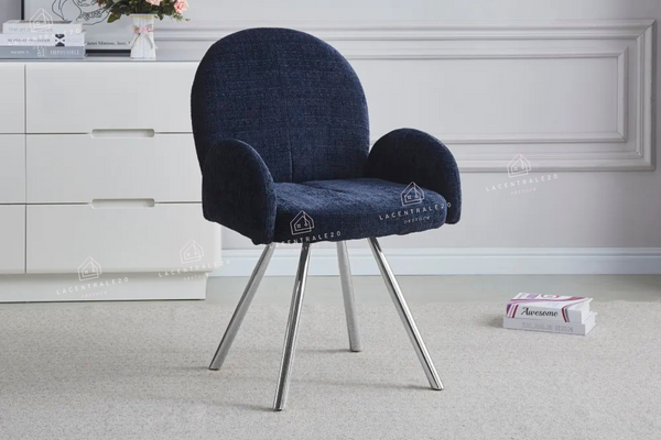 Chaise salle à manger - Tissu velours – Pied métal ( noir / chromé / or )- Lot de 2 / 4 /6 – Mimi