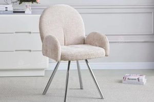 Chaise salle à manger - Tissu velours – Pied métal ( noir / chromé / or )- Lot de 2 / 4 /6 – Mimi