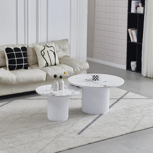 Table basse - Effet marbre - Gigogne - Duo - Pila