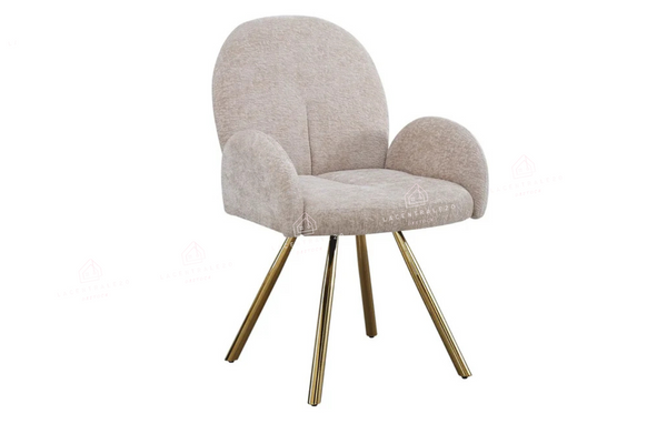 Chaise salle à manger - Tissu velours – Pied métal ( noir / chromé / or )- Lot de 2 / 4 /6 – Mimi