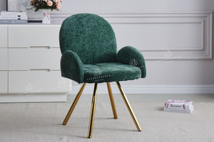 Chaise salle à manger - Tissu velours – Pied métal ( noir / chromé / or )- Lot de 2 / 4 /6 – Mimi