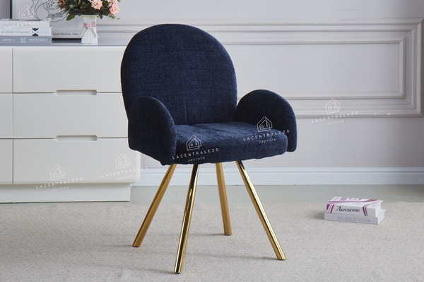 Chaise salle à manger - Tissu velours – Pied métal ( noir / chromé / or )- Lot de 2 / 4 /6 – Mimi