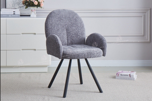 Chaise salle à manger - Tissu velours – Pied métal ( noir / chromé / or )- Lot de 2 / 4 /6 – Mimi