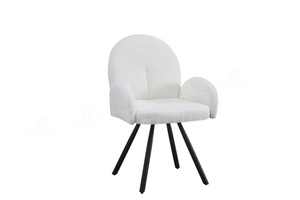 Chaise salle à manger - Tissu velours – Pied métal ( noir / chromé / or )- Lot de 2 / 4 /6 – Mimi