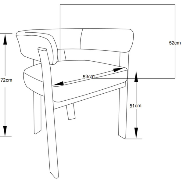 Chaise salle à manger Velours Beige / Grain Moka – Pied effet chêne  – Lots de 2/4/6 – Alia