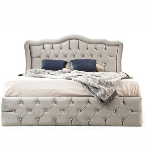 Cadre de lit - Gris -Venise