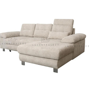 Canapé d’angle - Convertible avec coffre de rangement – 260x170 cm - Marseille