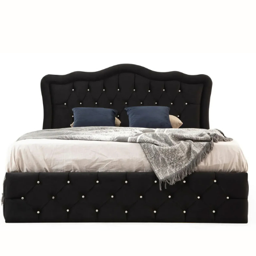 Cadre de lit - Noir - Venise