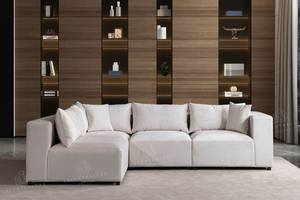 Canapé d'angle Modulable – Tissu chenille ou velours - Zara