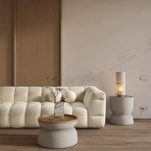 Canapé fixe – Tissu laine bouclée - Carmen