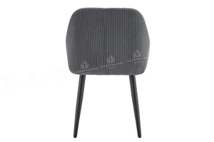 Chaise salle à manger – velours côtelé – pied bois noir – Lots de 2/4/6 – Peach