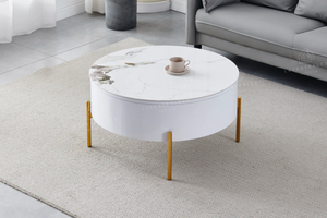 Table basse - Effet marbre - Relevable -  Lou