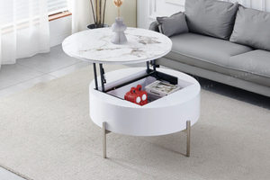 Table basse - Effet marbre - Relevable -  Lou