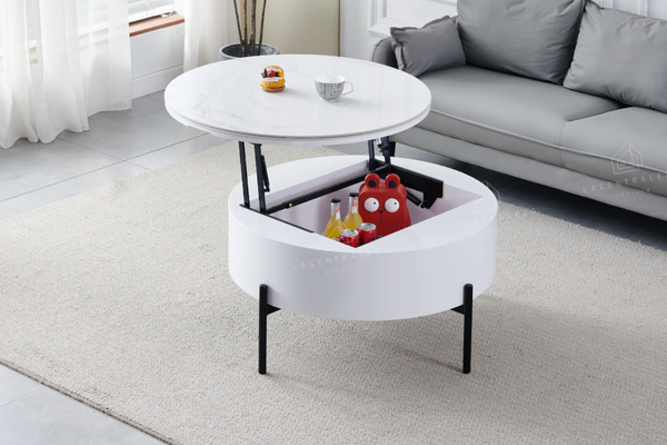 Table basse - Effet marbre - Relevable -  Lou