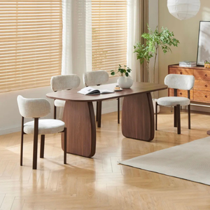 Table à manger - Effet noyer - Helen