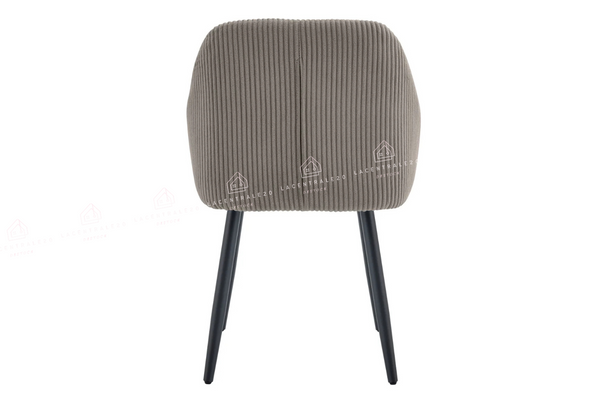 Chaise salle à manger – velours côtelé – pied bois noir – Lots de 2/4/6 – Peach