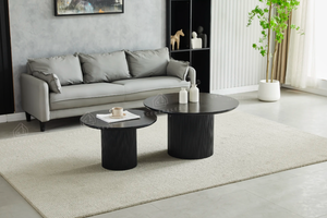 Table basse - Effet marbre - Gigogne - Duo - Pila