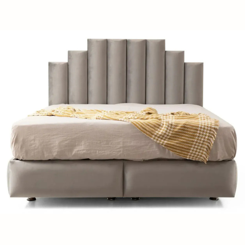 Lit coffre - Gris - Natura