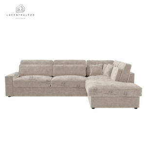 Canapé d’angle - Tissu Marbella épais - Marbella