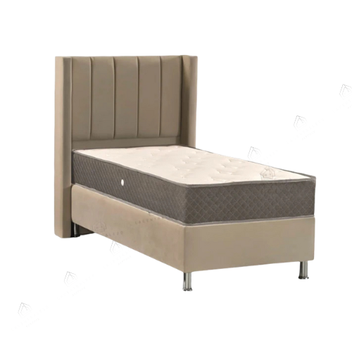 Lit coffre - 1 place - Beige - Tokyo