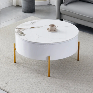 Table basse - Effet marbre - Relevable -  Lou