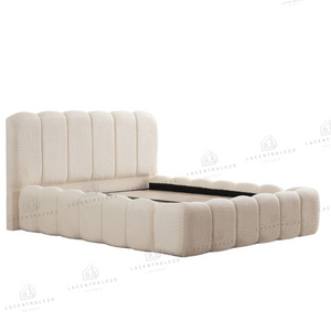 Lit coffre - Laine bouclée - Bubble