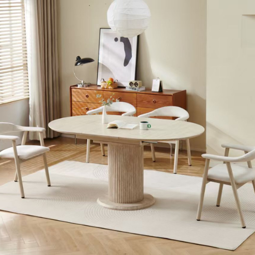 Table à manger - Travertin - Extensible - Sofia